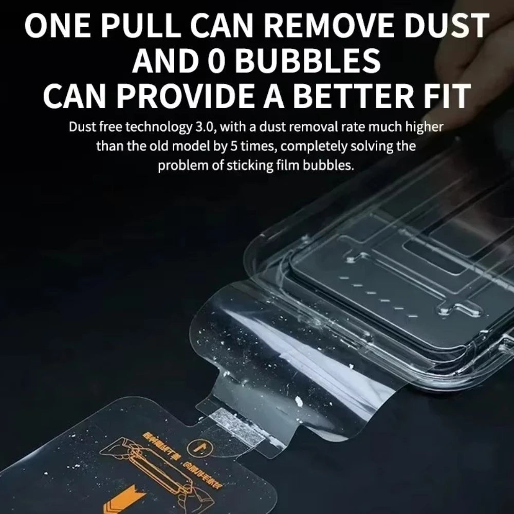 NNBILI 3Pcs Oleophobic Coating Dust Free Easy Installation Screen Protector For iPhone 14 11 13 12 15 16 17 Pro Max 17Air Glass