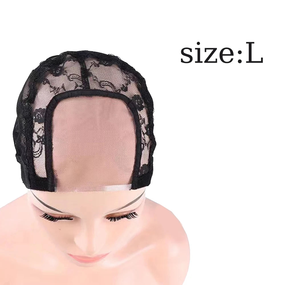Lace Wig Caps for Making Wigs with Adjustable Strap on the Back Weaving Hairnets Swiss Lace Wig Cap (SIZE:SML)