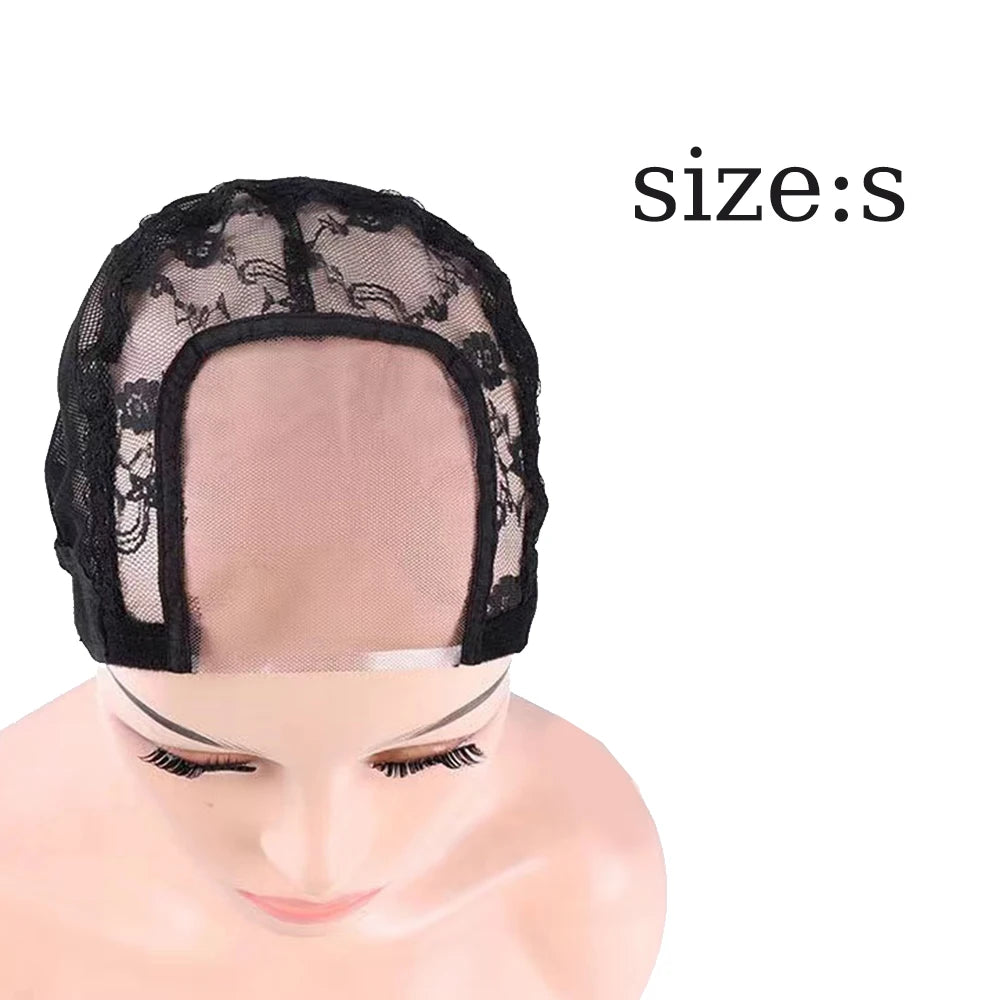 Lace Wig Caps for Making Wigs with Adjustable Strap on the Back Weaving Hairnets Swiss Lace Wig Cap (SIZE:SML)