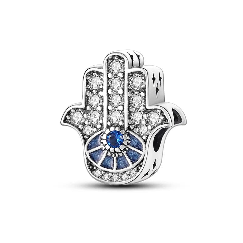 Charm S925 Silvering Perfume Bottle Stars Moon Sun Four Leaf Clover Charm Beads Fit Original Bracelet Woman DIY Jewelry Making
