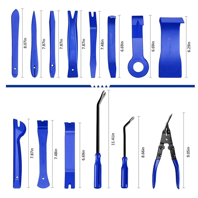 Auto Car Instrument Board Removal Tool Kit - Hand Tool Set Crowbar Screwdriver Automobile Sound Disassembly Kit 5/11/41PCS