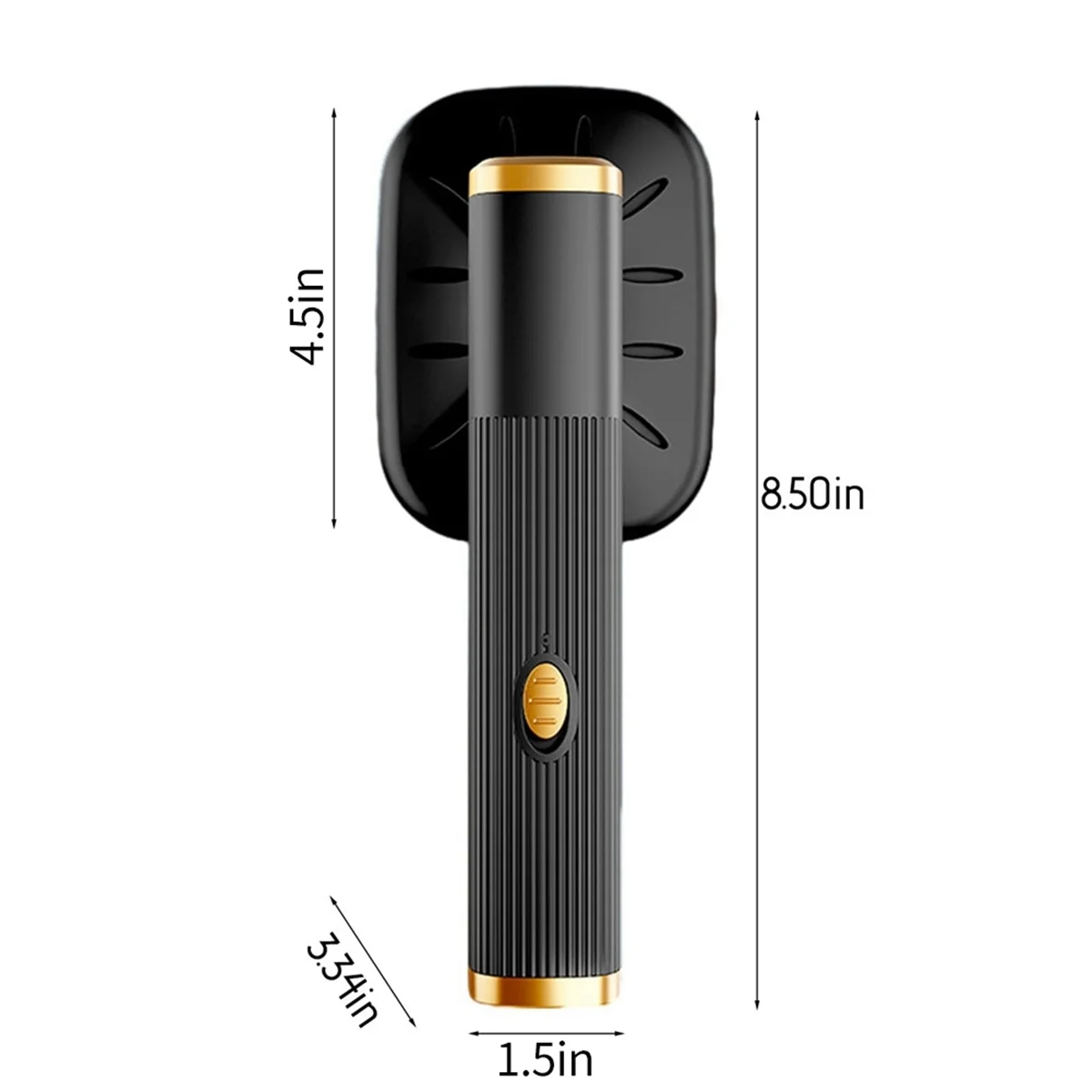 B64CPortable Travel Steamer for Clothes Mini Steam Iron 180°Rotatable Handheld Steam Iron for Fabric Clothes Black