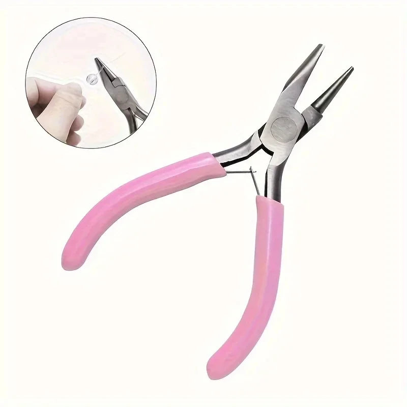 Professional Round Concave Pliers for Jewelry Making Mini Precision Wire Loop Ideal DIY Manual Tools Jewelry Making Supplies