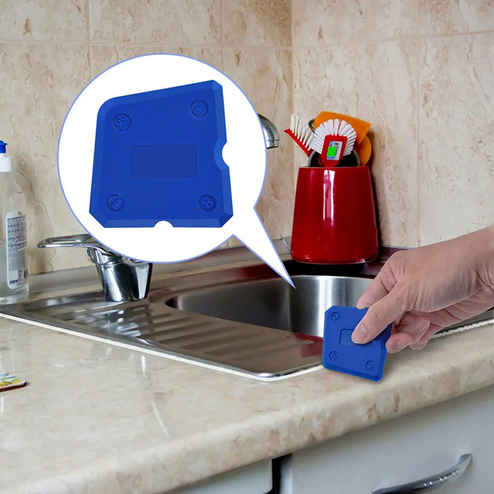 4-Piece Silicone Caulking Tool Set - Versatile, Easy Clean-up, & Professional Sealant Spreading
