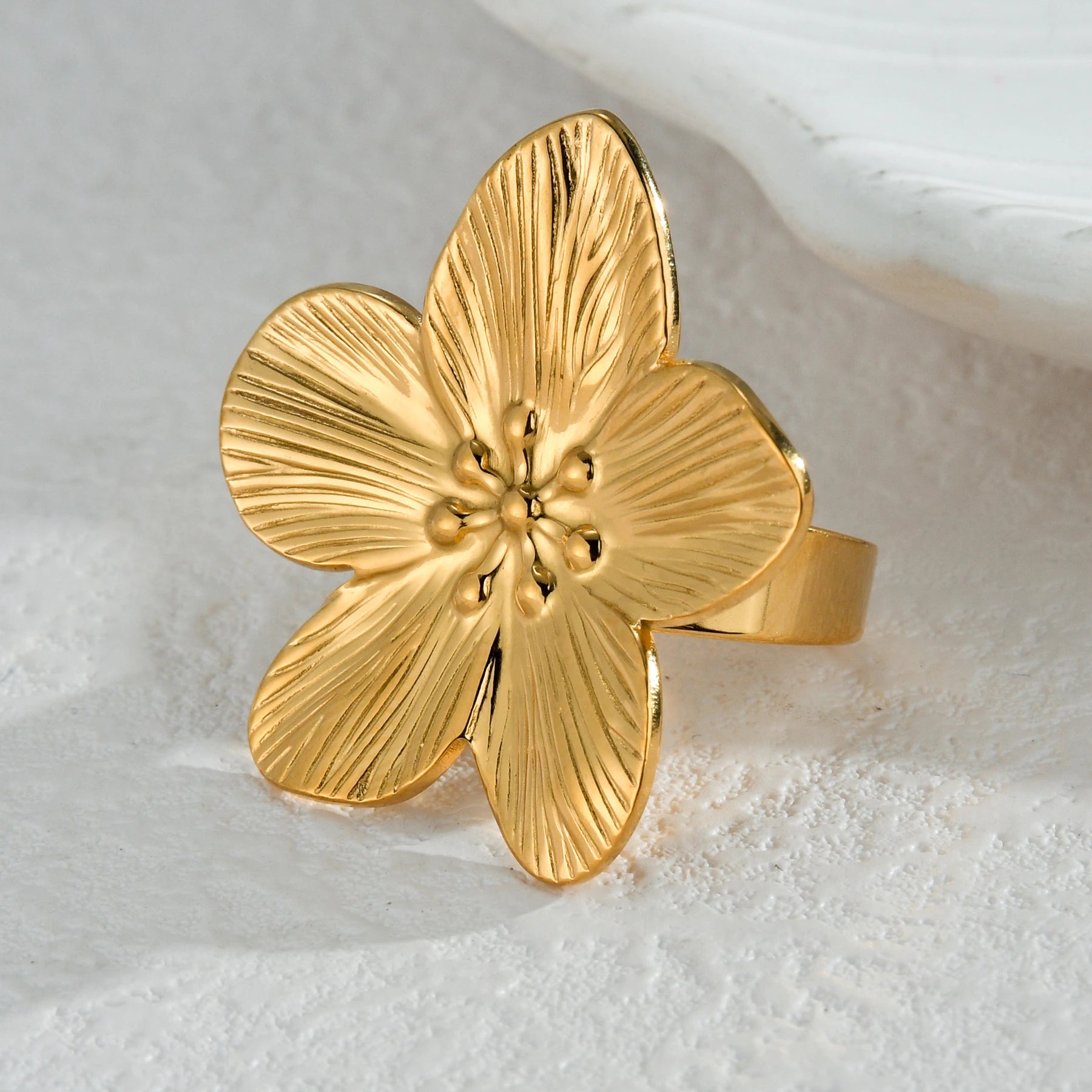 Ingemark 5 Styles Creative Boho Metal Butterfly Flowers Ring for Women Fashion Statement 2025 Adjustable Finger Ring Wed Jewelry