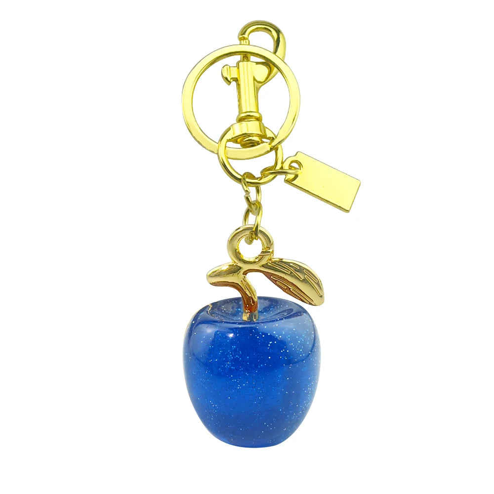 Delicious Red Fruit Crystal Cherry Pendant Keychain Suitable for Coach Bags Women's Handbags Shoulder bags Jewelry Earrings Gift