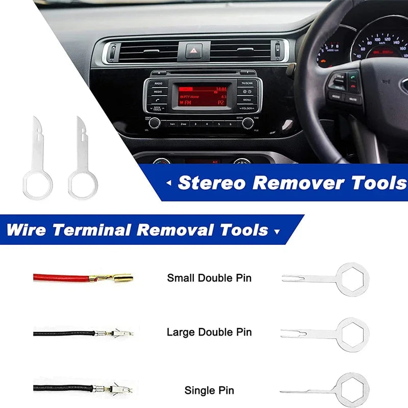 Auto Car Instrument Board Removal Tool Kit - Hand Tool Set Crowbar Screwdriver Automobile Sound Disassembly Kit 5/11/41PCS
