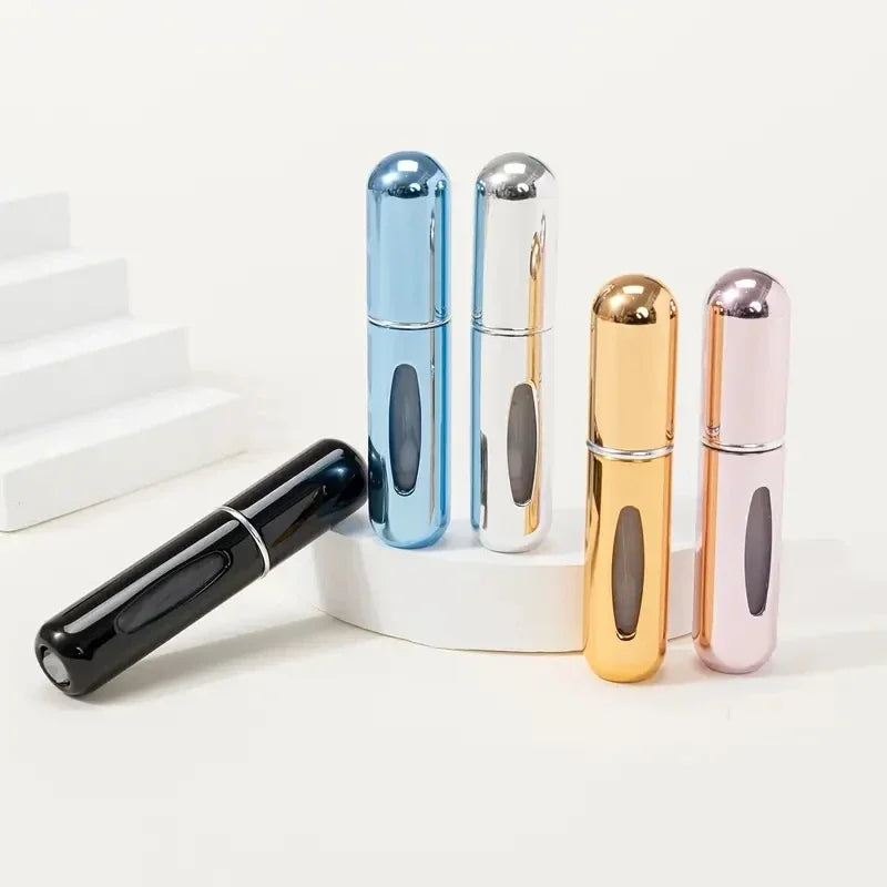 5ml Bottom Charge Perfume Refillable Bottle Liquid Container For Cosmetics Spray Bottling Dispenser Press Head Portable Travelr