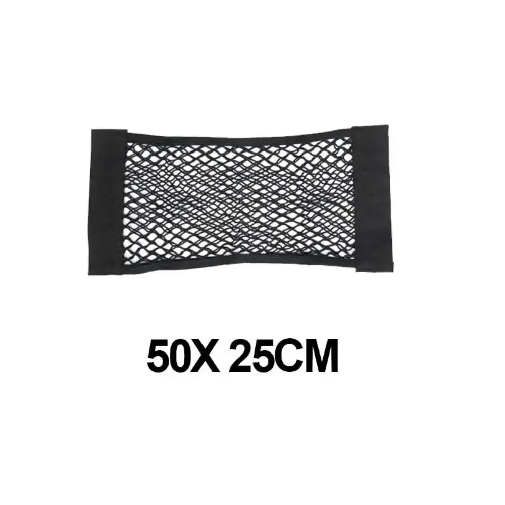 Car Back Rear Trunk Seat Elastic String Net Magic Sticker Storage Box Organizer In the Trunk Auto Accesorios Interior Car Gadget