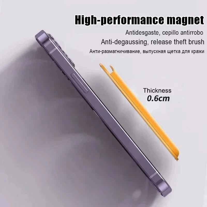 For Apple Magsafe Magnetic Card Holder Case For iPhone 14 13 12 11 Pro Max Mini X XS XR 8 Plus Phone Leather Wallet Bag Cover