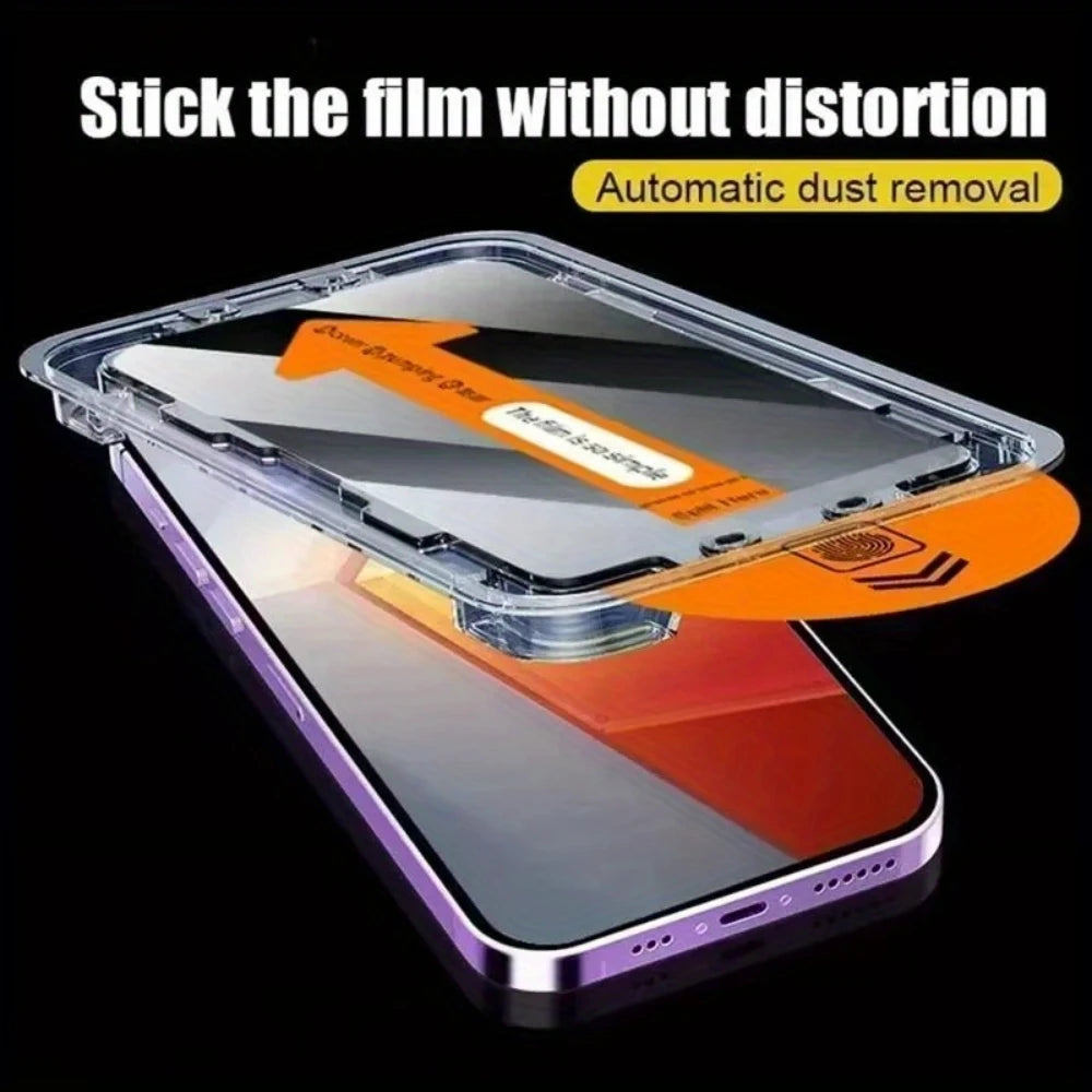NNBILI 3Pcs Oleophobic Coating Dust Free Easy Installation Screen Protector For iPhone 14 11 13 12 15 16 17 Pro Max 17Air Glass